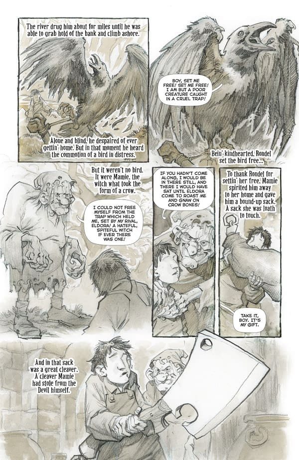 Interior preview page from HILLBILLY: THE TREASON OF TWELVE-TOE MAGGIE #1 ERIC POWELL COVER