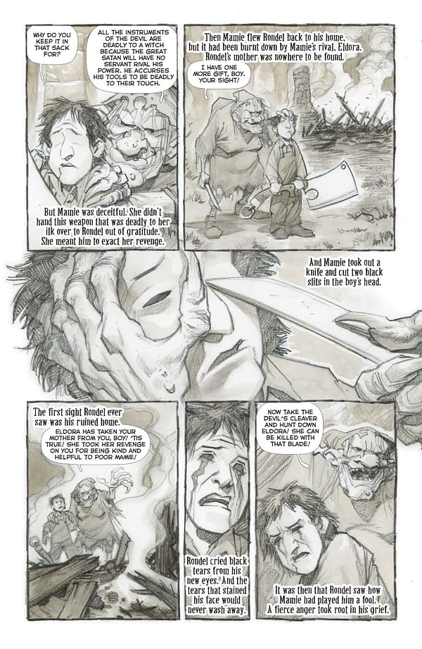Interior preview page from HILLBILLY: THE TREASON OF TWELVE-TOE MAGGIE #1 ERIC POWELL COVER