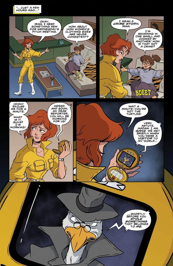 Interior preview page from TEENAGE MUTANT NINJA TURTLES: SATURDAY MORNING ADVENTURES #41 SARAH MYER COVER