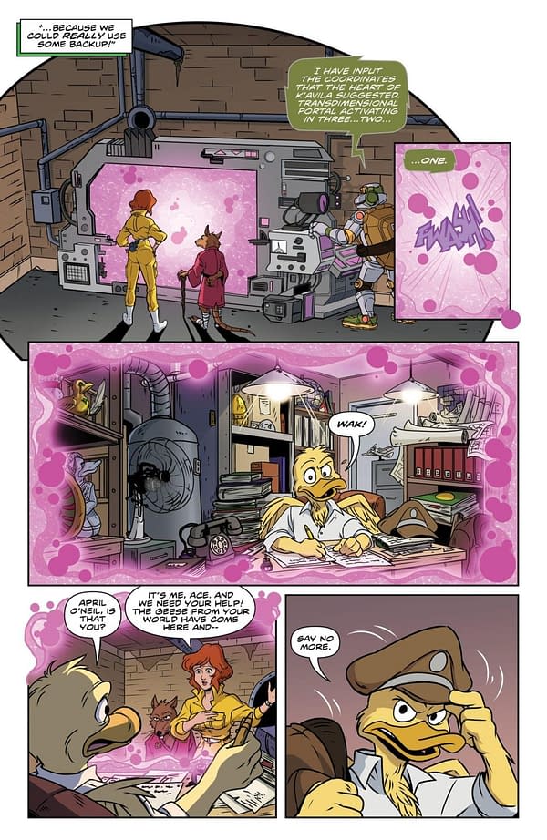 Interior preview page from TEENAGE MUTANT NINJA TURTLES: SATURDAY MORNING ADVENTURES #41 SARAH MYER COVER