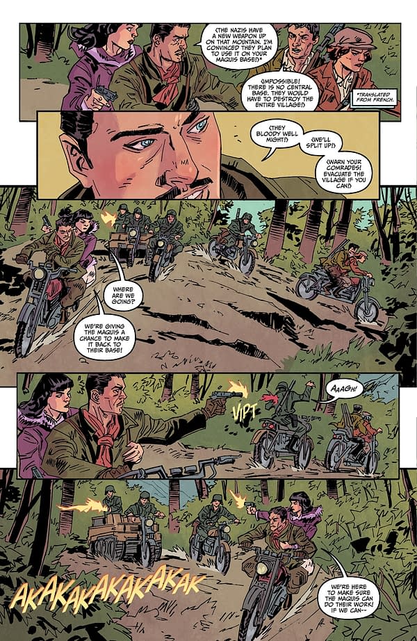 Interior preview page from THE ROCKETEER: INFILTRATOR! #3 DEAN KOTZ COVER