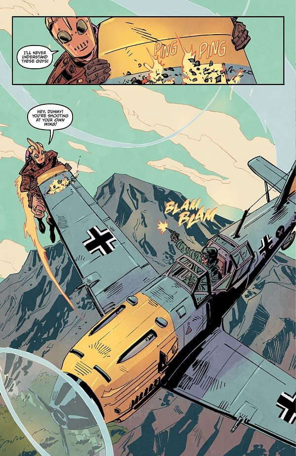 Interior preview page from THE ROCKETEER: INFILTRATOR! #3 DEAN KOTZ COVER