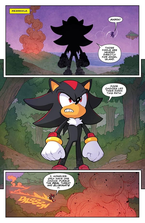 Interior preview page from SONIC THE HEDGEHOG X GODZILLA #2 JACK LAWRENCE COVER