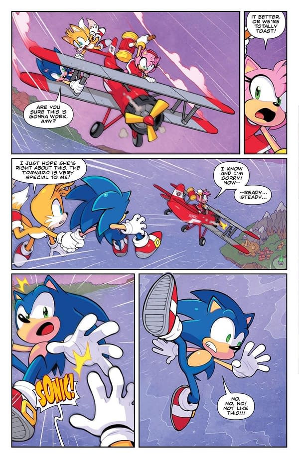 Interior preview page from SONIC THE HEDGEHOG X GODZILLA #2 JACK LAWRENCE COVER