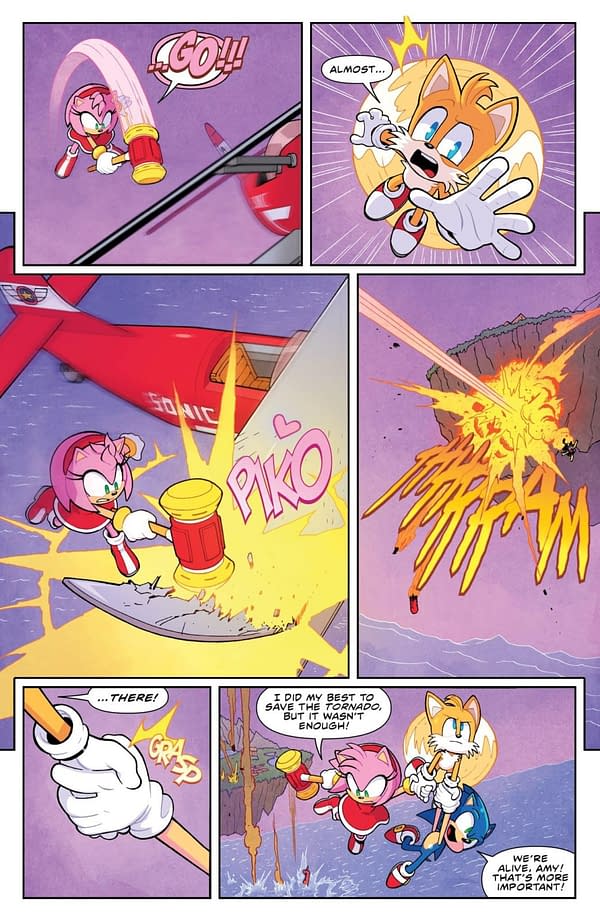 Interior preview page from SONIC THE HEDGEHOG X GODZILLA #2 JACK LAWRENCE COVER
