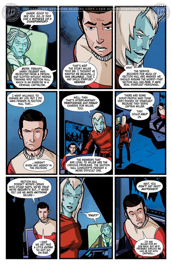 Interior preview page from STAR TREK: RED SHIRTS - GHOST OF THE 21ST CENTURY #2 CHRIS SHEHAN COVER