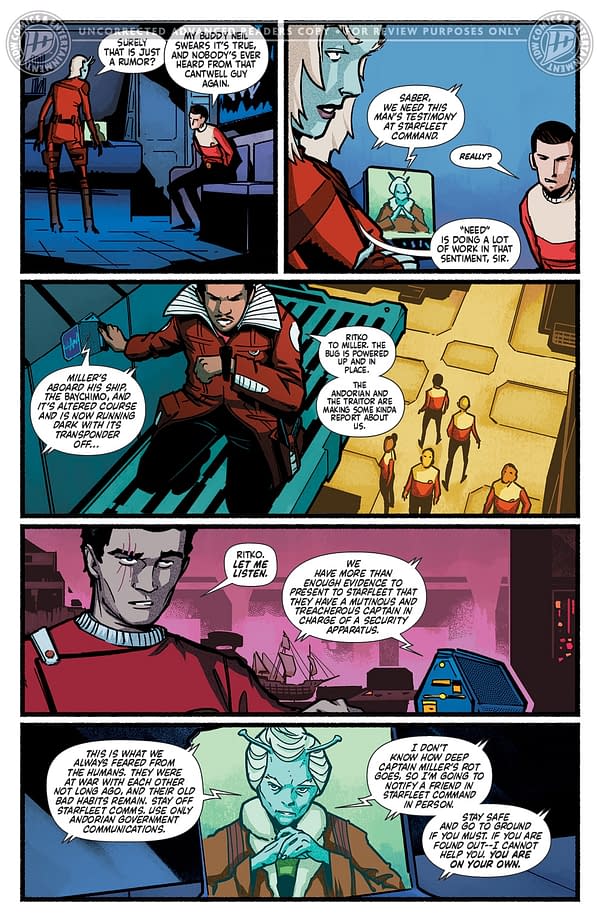 Interior preview page from STAR TREK: RED SHIRTS - GHOST OF THE 21ST CENTURY #2 CHRIS SHEHAN COVER