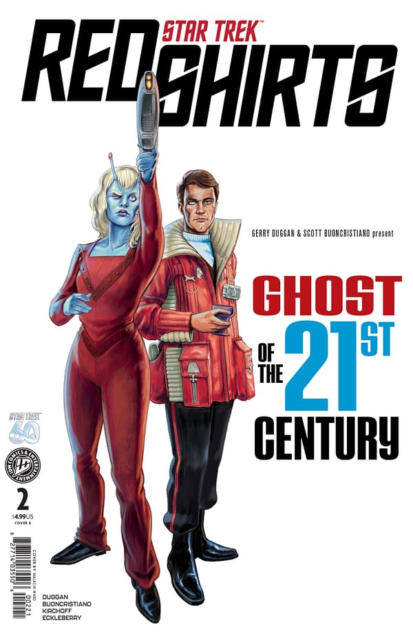 Cover image for Star Trek: Red Shirts--Ghost of the 21st Century #2 Variant B (Ward)