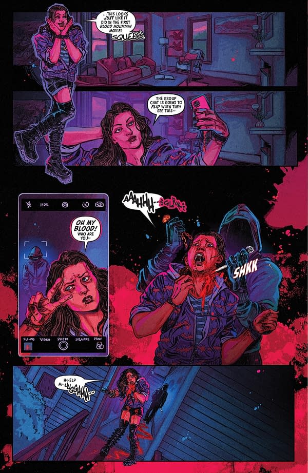Interior preview page from FIXATION #1 SUSPIRIA VILCHEZ COVER