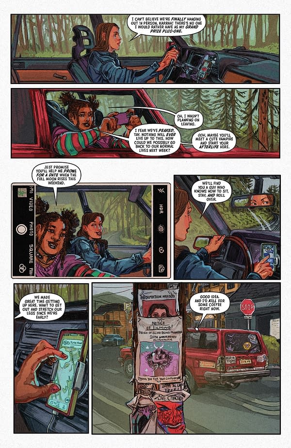Interior preview page from FIXATION #1 SUSPIRIA VILCHEZ COVER