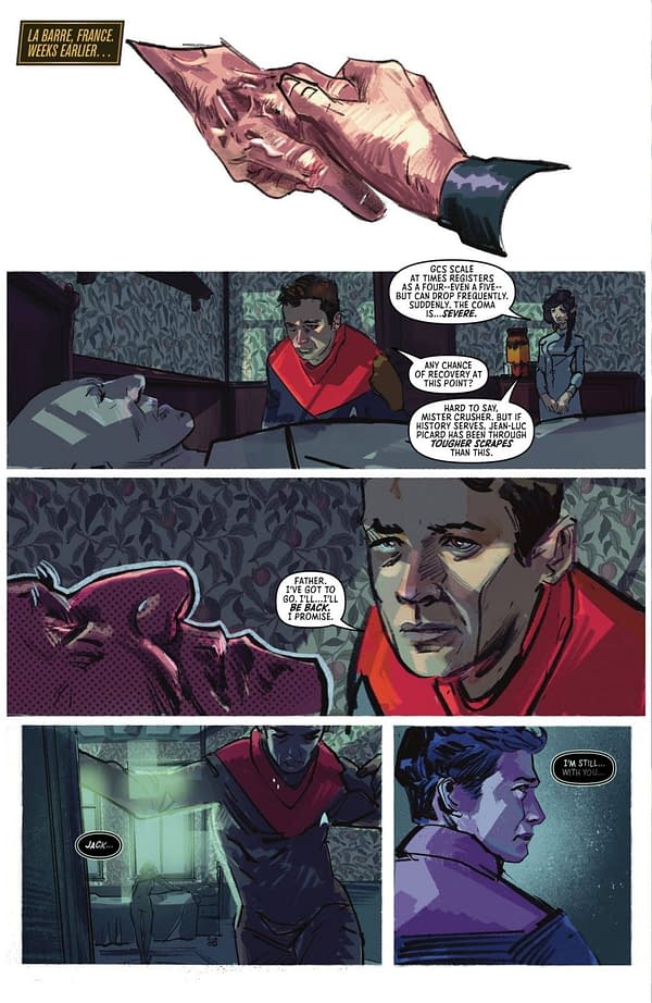 Interior preview page from STAR TREK #1 DENNIS MENHEERE COVER