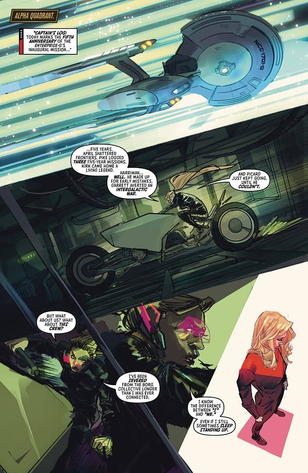 Interior preview page from STAR TREK #1 DENNIS MENHEERE COVER