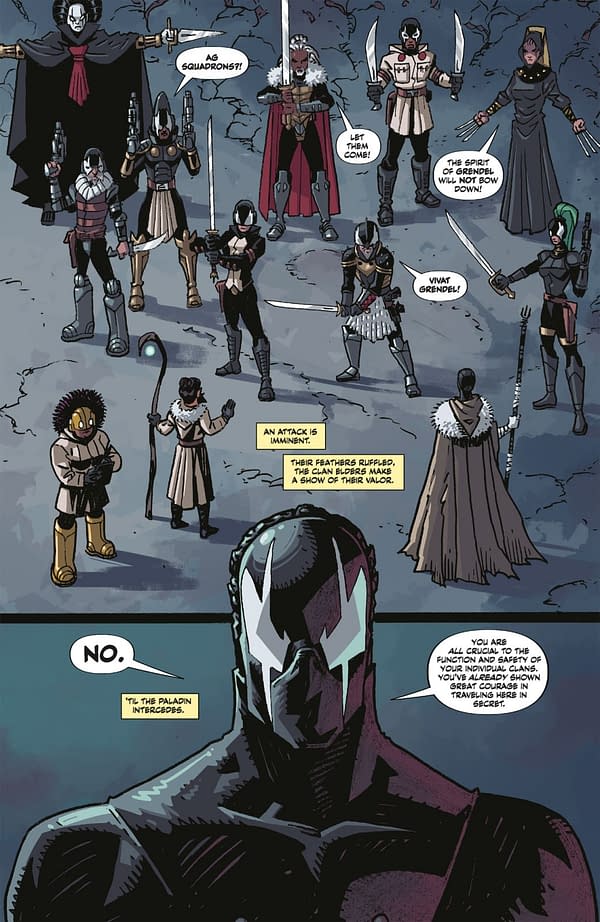 Interior preview page from GRENDEL: DEVIL'S CRUCIBLE--SEDITION #3 MATT WAGNER COVER