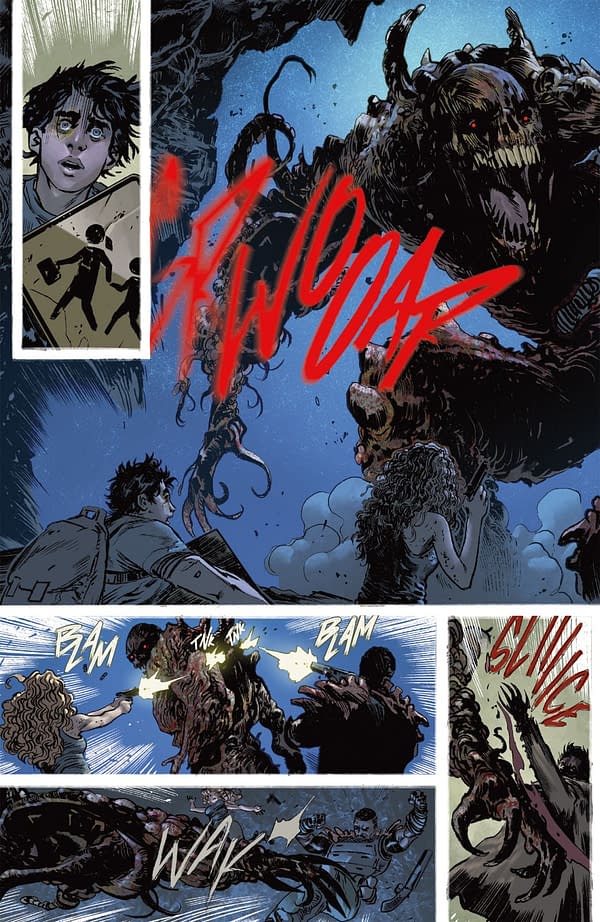 Interior preview page from ONLY THE SAVAGE ARE LEFT #4 STEFANO RAFFAEL COVER
