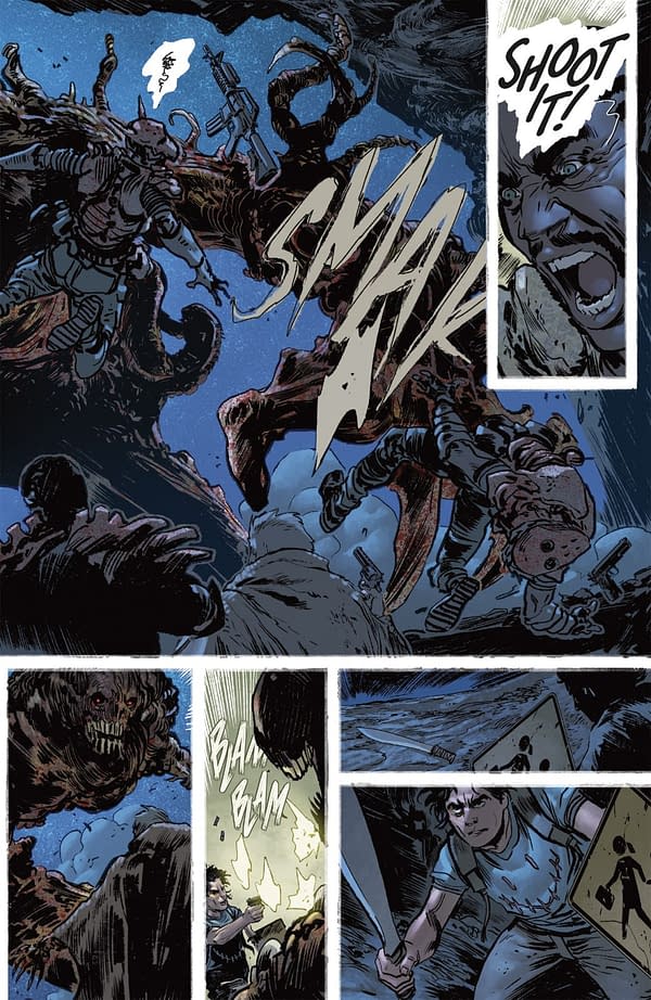 Interior preview page from ONLY THE SAVAGE ARE LEFT #4 STEFANO RAFFAEL COVER