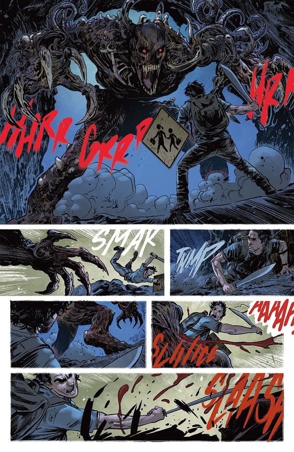 Interior preview page from ONLY THE SAVAGE ARE LEFT #4 STEFANO RAFFAEL COVER