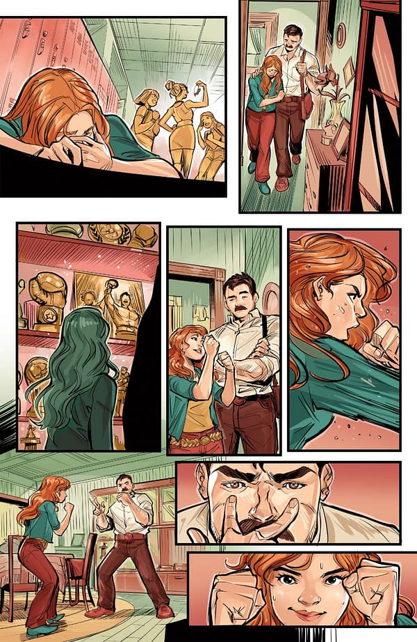 Interior preview page from THE RING: THE MAN WHO BEAT THE MAN #4 OLIVER BARRETT COVER