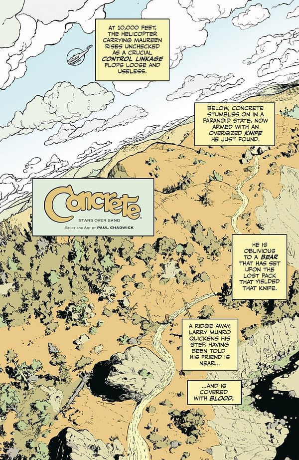 Interior preview page from CONCRETE: STARS OVER SAND #4 PAUL CHADWICK COVER