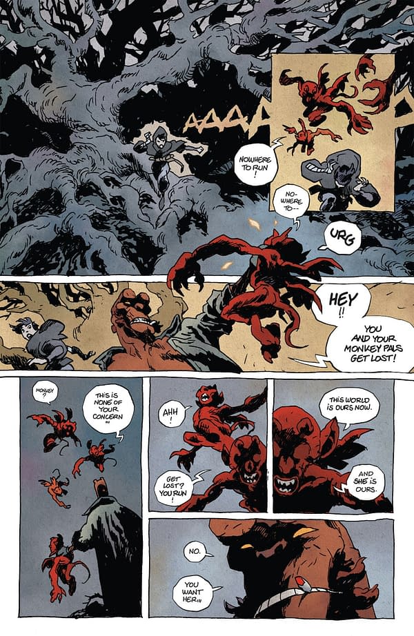 Interior preview page from HELLBOY IN HELL: NOTHING BUT BLOOD #1 CYRILLE POMES COVER