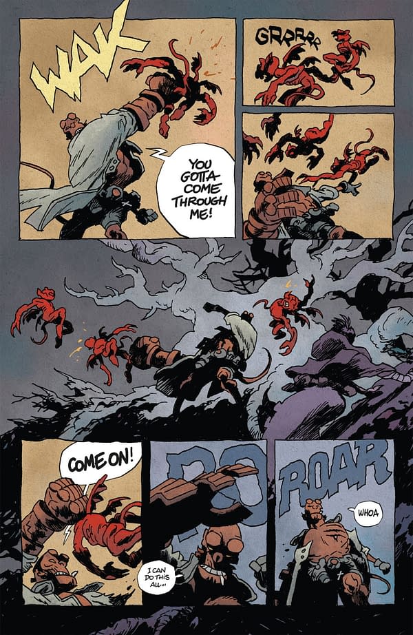 Interior preview page from HELLBOY IN HELL: NOTHING BUT BLOOD #1 CYRILLE POMES COVER