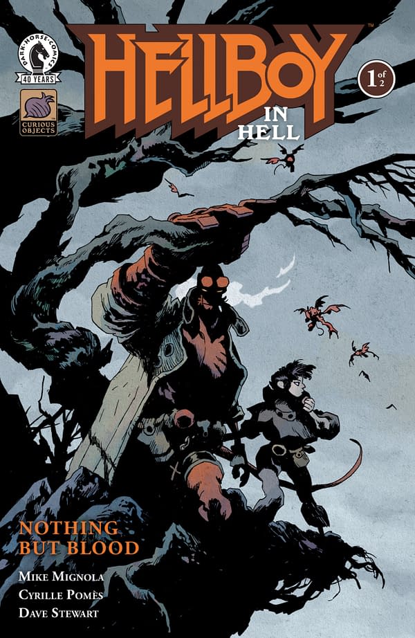 Cover image for HELLBOY IN HELL: NOTHING BUT BLOOD #1 CYRILLE POMES COVER
