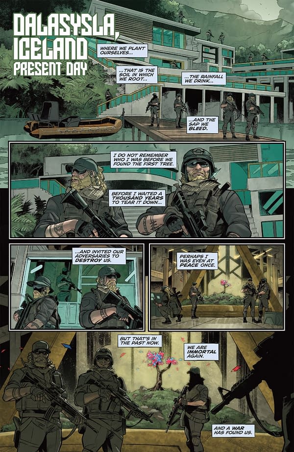 Interior preview page from KILL ALL IMMORTALS III #1 OLIVER BARRETT COVER