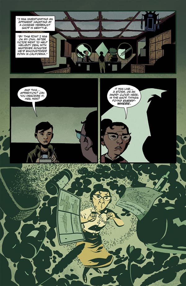Interior preview page from SHADOW OF THE GOLDEN CRANE #3 CLEM ROBINS COVER