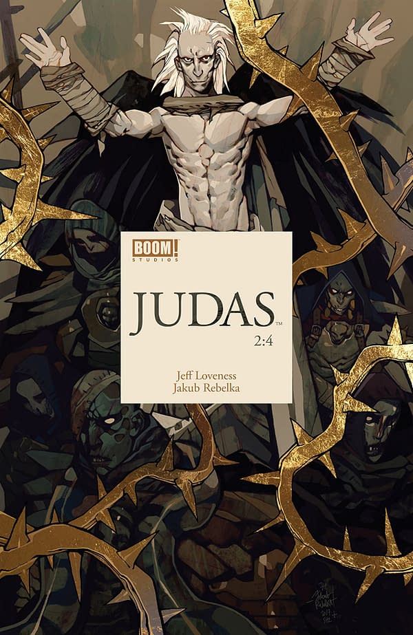 Judas #2 cover by Jakub Rebelka