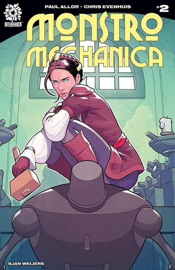Monstro Mechanica #2 cover by Chris Evenhuis and Sjan Weijers