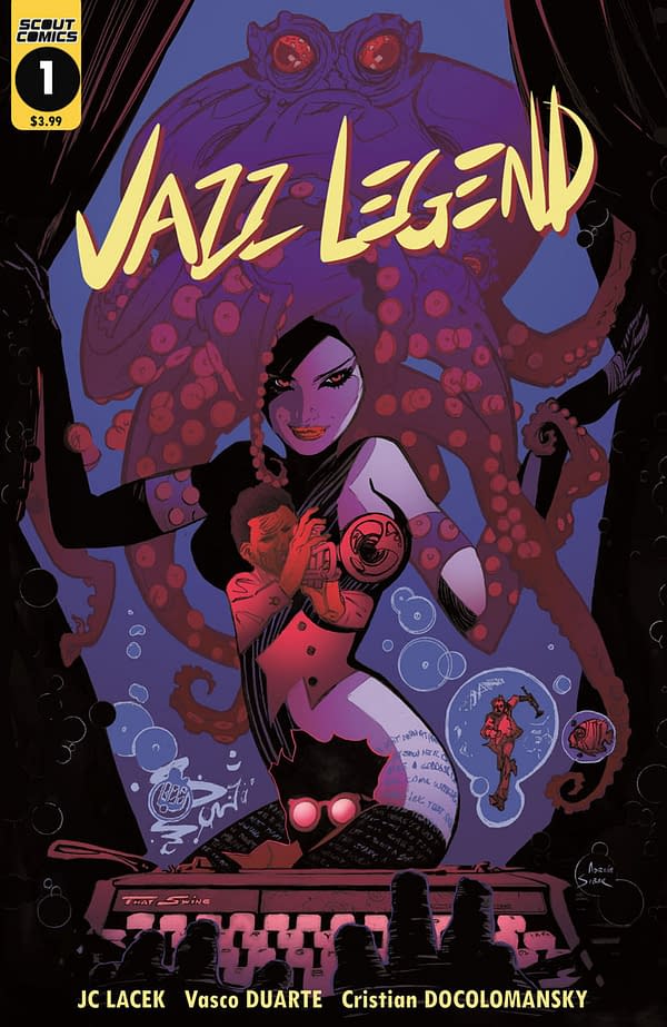 Lovecraft Meets Jazz- the Jazz Legend: Scout Comics May 2018 Solicits
