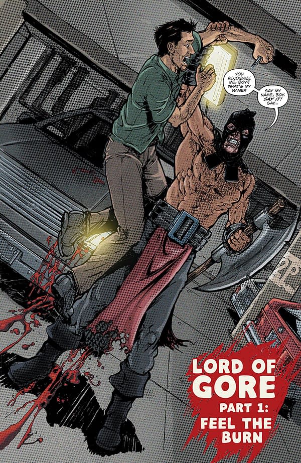 Lord of Gore #1 art by Daniel Leister and Sean Forney