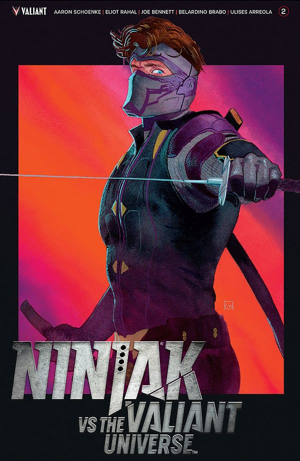 Ninja-K vs the Valiant Universe #2 cover by Kevin Wada