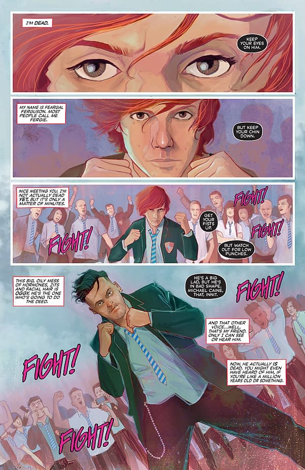 Punks Not Dead #1 art by Martin Simmonds and Dee Cunniffe