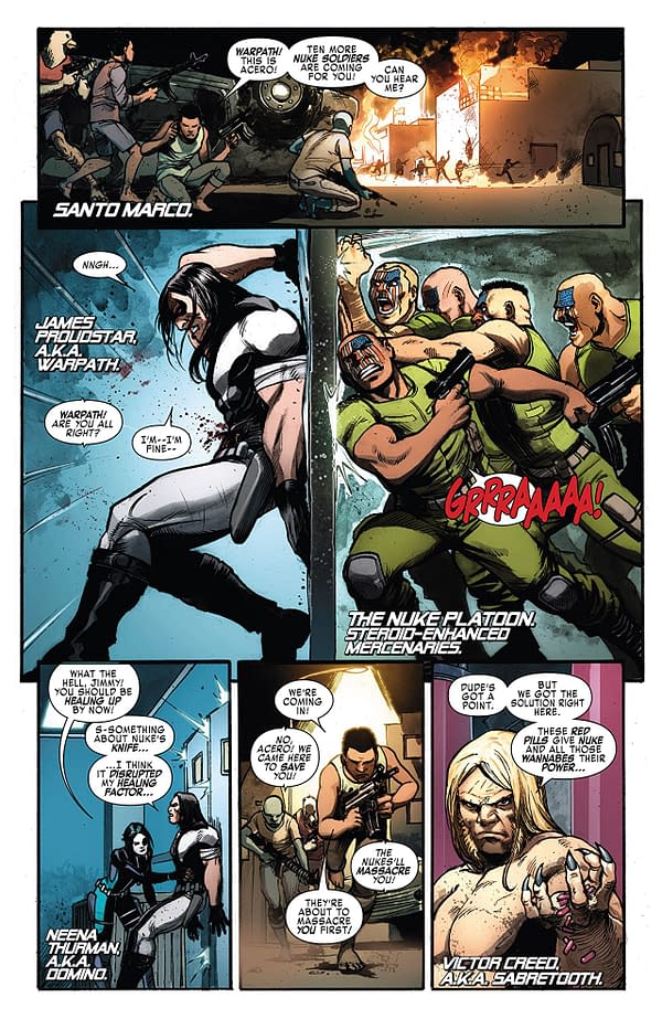 Weapon X #14 art by Yildiray Cinar and Frank D'Armata