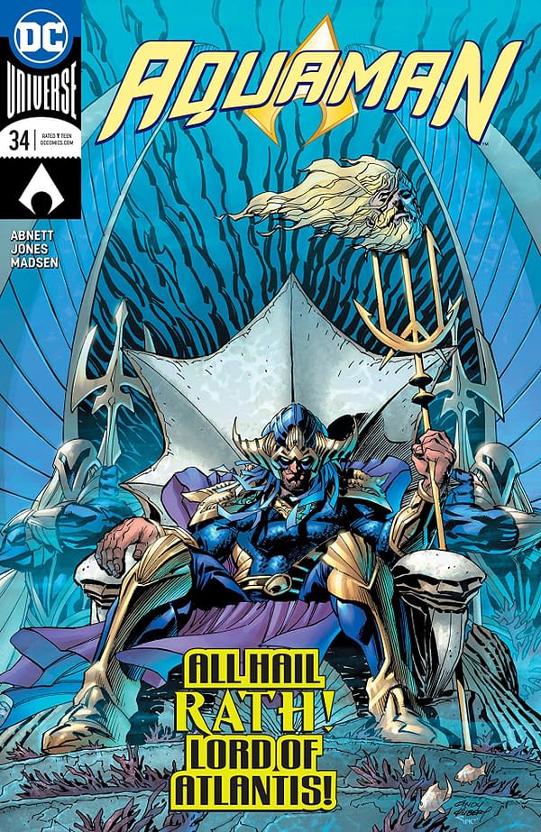 Aquaman #34 cover by Andy Kubert