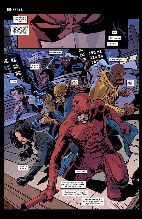Daredevil #600 art by Ron Garney and Matt Milla