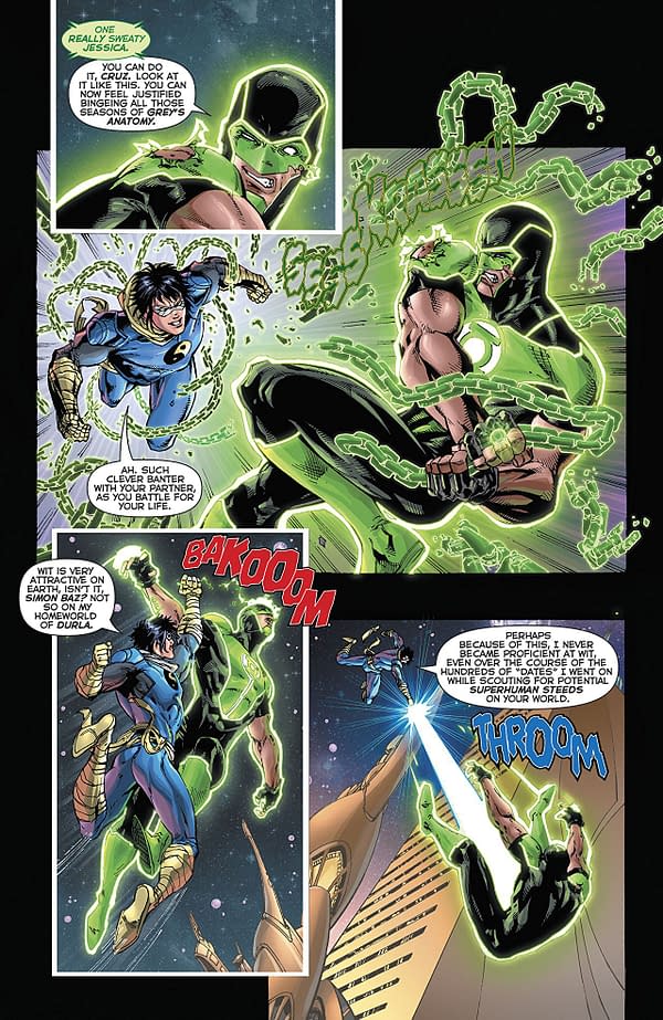 Green Lanterns #43 art by V. Ken Marion, Sandu Florea, and Dinei Ribeiro