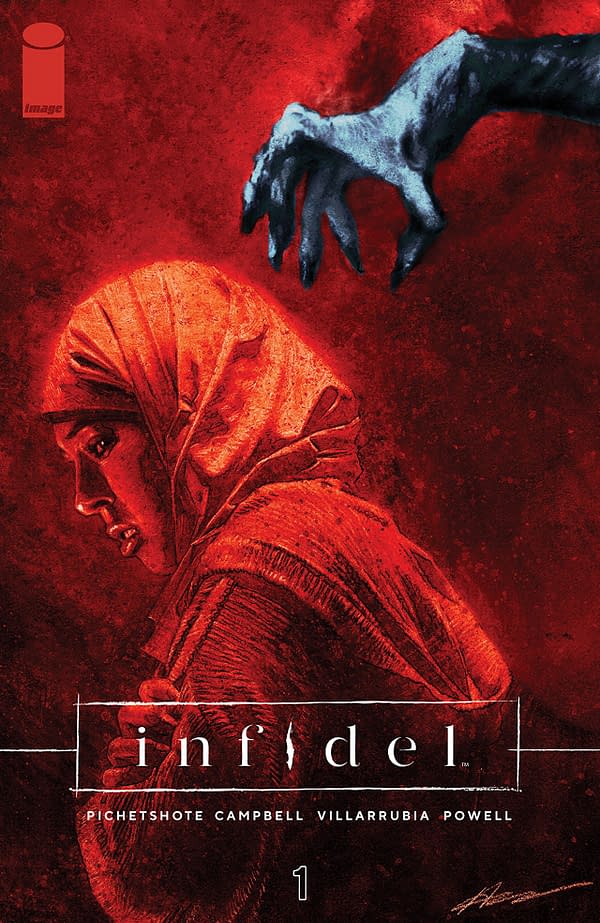 Infidel #1 cover by Aaron Campbell and Jose Villarrubia