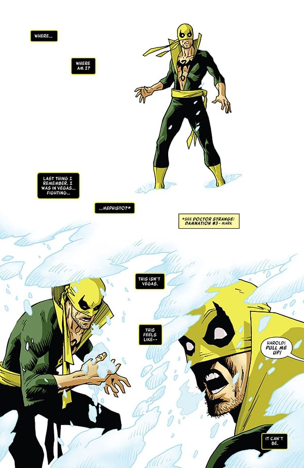 Iron Fist #78 art by Damian Couceiro and Andy Troy