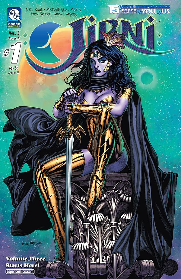 Jirni Vol. 3 #1 cover by Michael Santamaria and John Starr