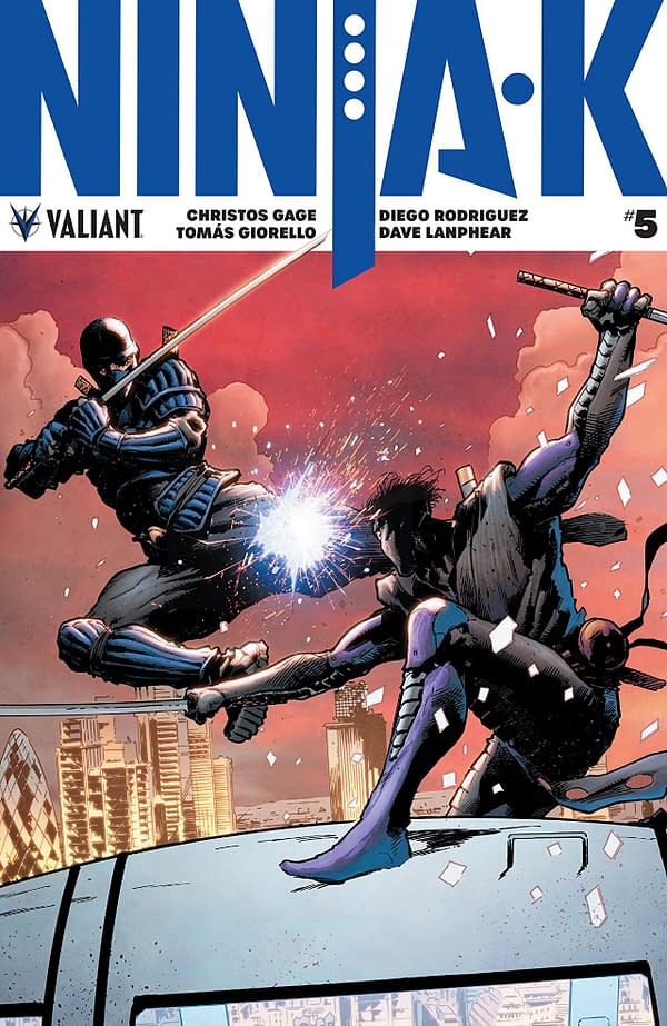 Ninja-K #5 cover by Trevor Hairsine