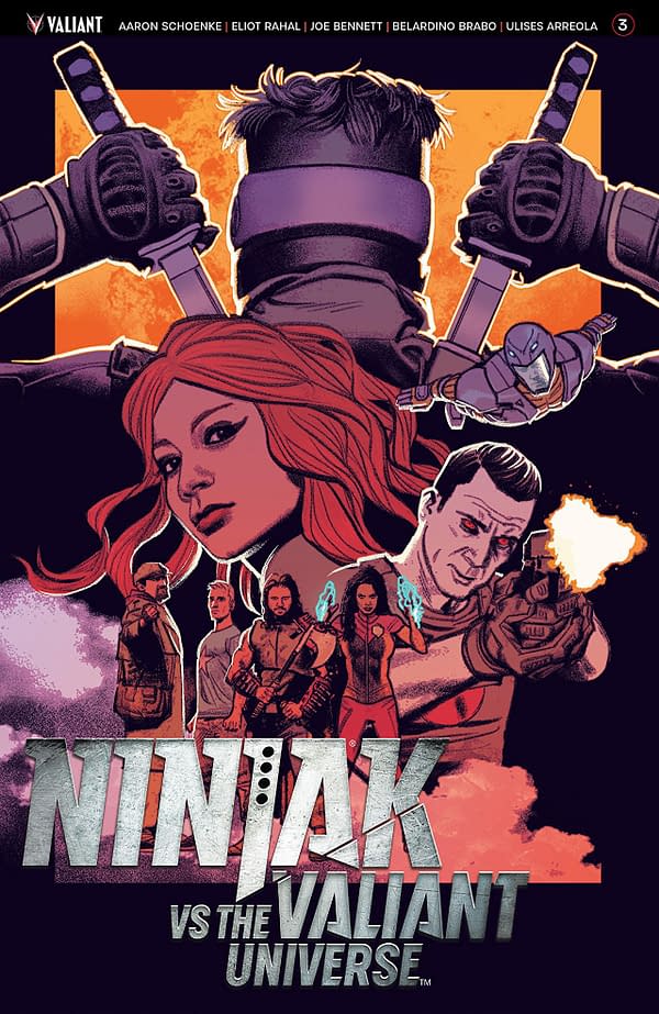 Ninjak vs the Valiant Universe #3 cover by Greg Smallwood