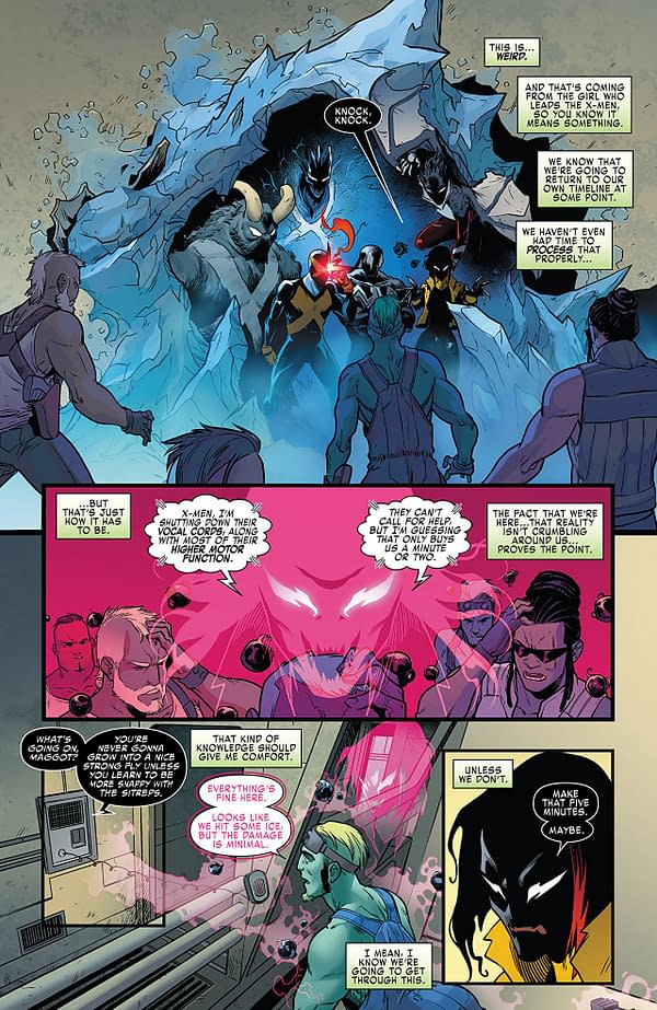 X-Men: Blue #22 art by Jacopo Camagni and Matt Milla