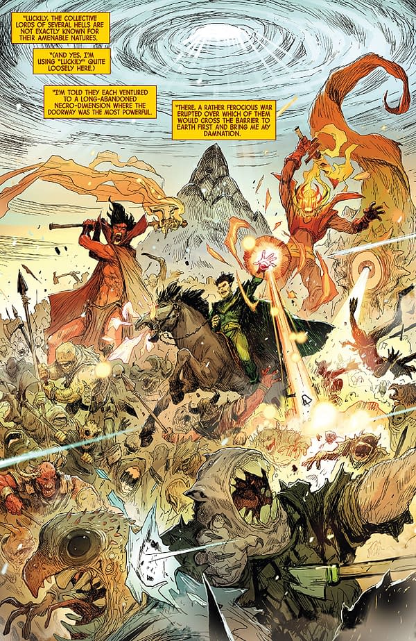 Doctor Strange #389 art by Niko Henrichon and Lauren Grossat