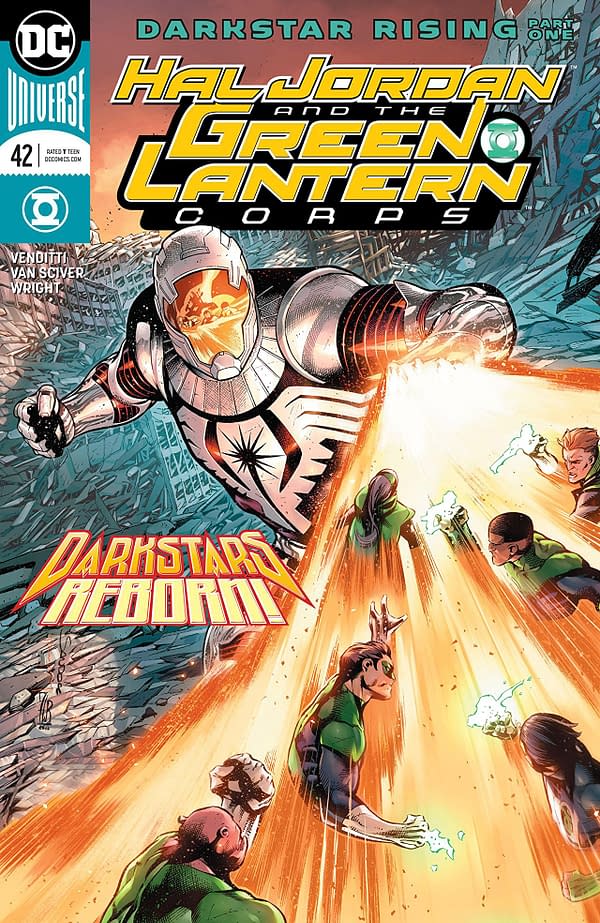 Hal Jordan and the Green Lantern Corps #42 cover by Rafa Sandoval, Jordi Tarragona, and Tomeu Morey