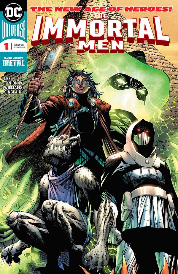 Immortal Men #1 cover by Jim Lee, Scott Williams, and Alex Sinclair