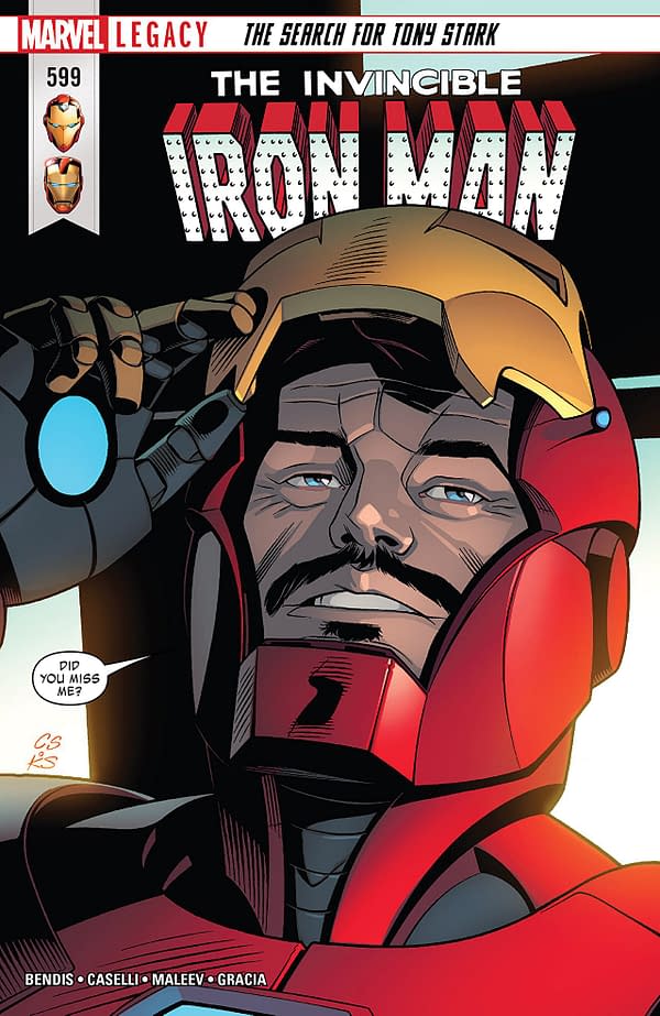 The Invincible Iron Man #599 cover by Chris Sprouse, Karl Story, and Marte Gracia