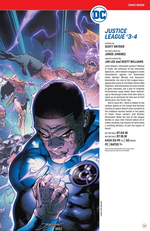 John Stewart to Become Ultraviolent Ultraviolet Lantern in Justice League #3