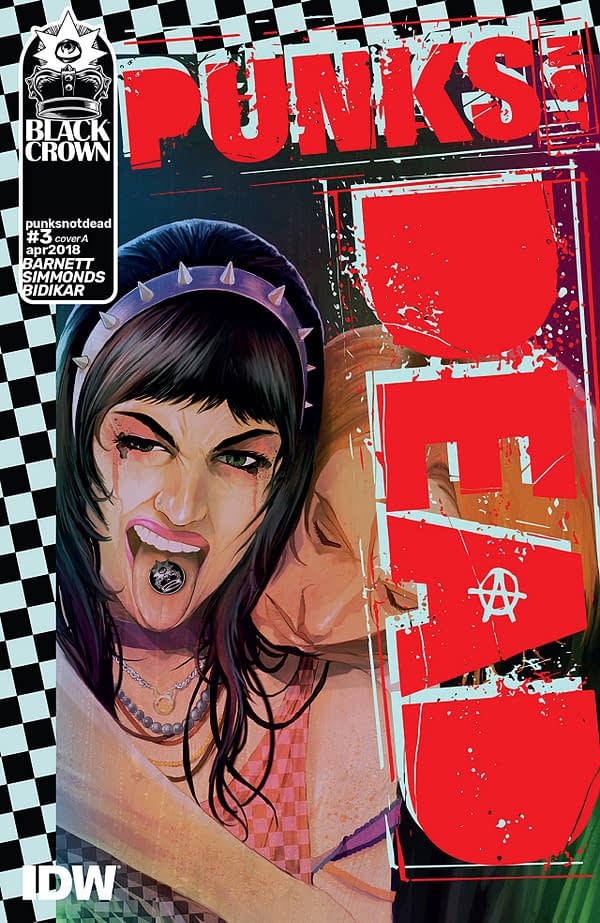 Punk's Not Dead #3 cover by Martin Simmonds