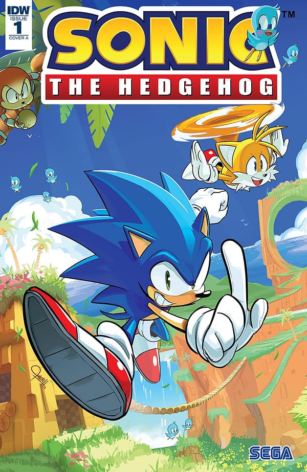 Sonic the Hedgehog #1 cover by Tracy Yardley